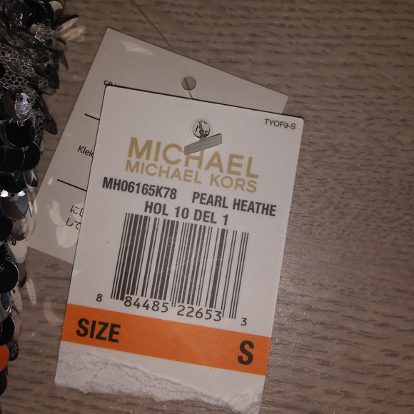 Michael Kors Pearl Heathe Tank Silver – Size S NWT - Picture 3 of 6